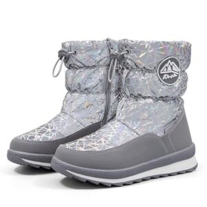 Kids Snow Boots Boys Girls Toddler Winter Outdoor Boots Waterproof with Fur  4